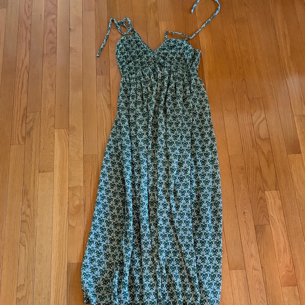 Sincerely Jules Green and White Patterned Maxi Dress